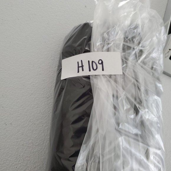 Eileen Fisher Womens Solid Black Midi Dress Size M Long Sleeve V Neck Minimalist - Picture 10 of 10